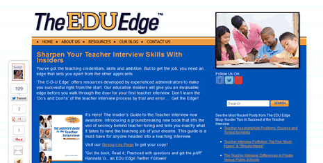 theEDUedge - website redesign by Jamestown Internet Marketing - informational website design that features blog and other features.